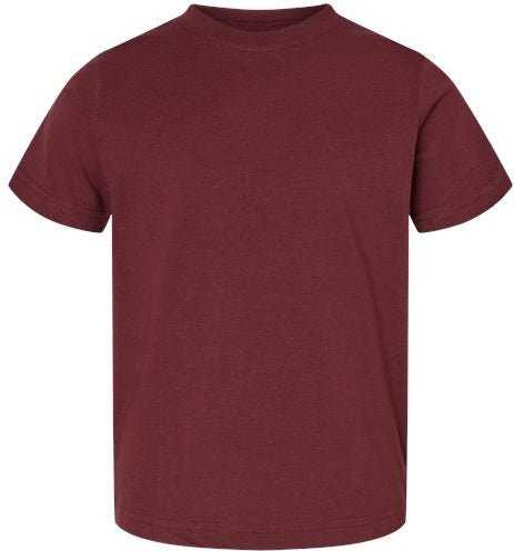 Rabbit Skins 3321 Toddler Fine Jersey Tee - Maroon&quot; - &quot;HIT a Double