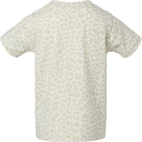 Rabbit Skins 3321 Toddler Fine Jersey Tee - Natural Leopard" - "HIT a Double