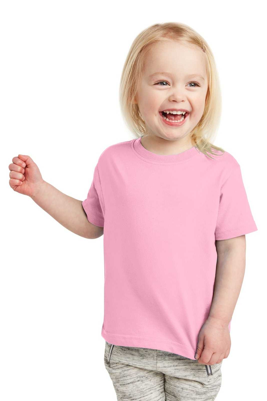 Rabbit Skins 3321 Toddler Fine Jersey Tee - Pink - HIT a Double