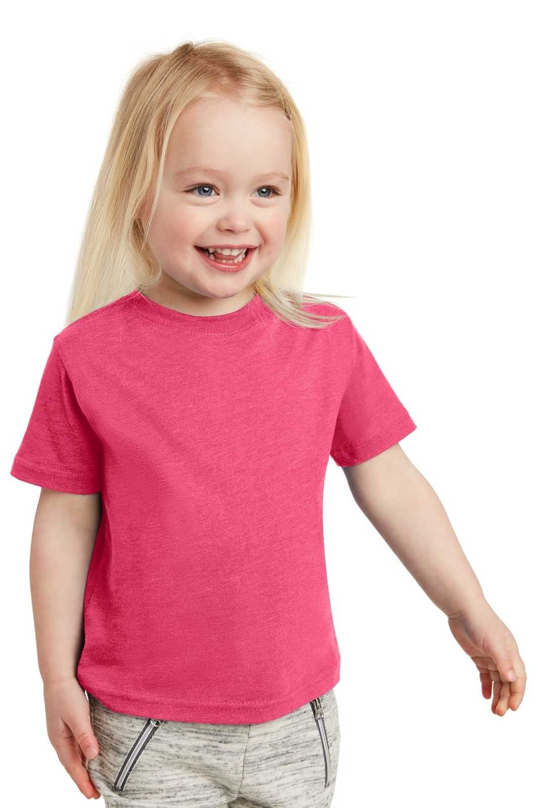 Rabbit Skins 3321 Toddler Fine Jersey Tee - Vintage Hot Pink - HIT a Double