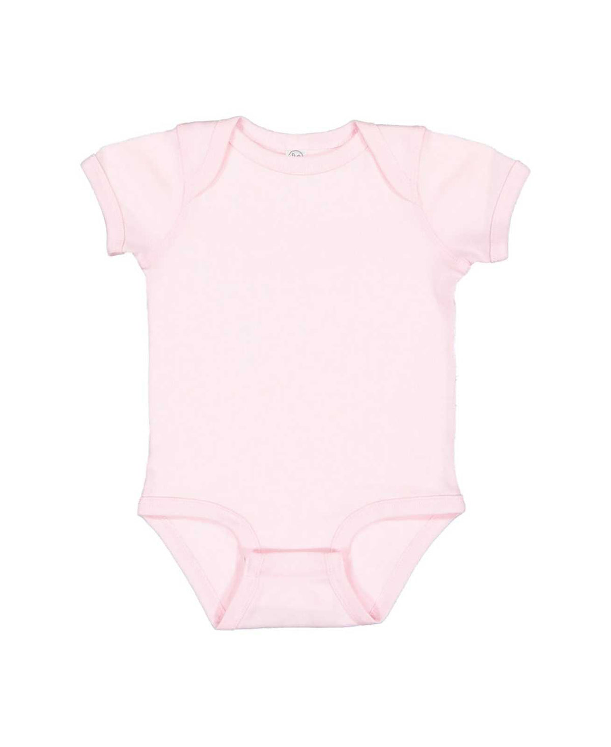 Rabbit Skins 4400 Infant Short Sleeve Baby Rib Bodysuit - Ballerina - HIT a Double