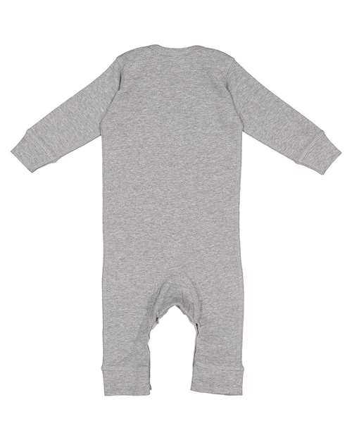 Rabbit Skins 4412 Infant Long Legged Baby Rib Bodysuit - Heather - HIT a Double