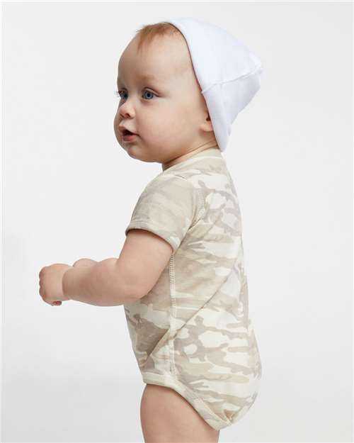 Rabbit Skins 4424 Infant Fine Jersey Bodysuit - Natural Camo&quot; - &quot;HIT a Double