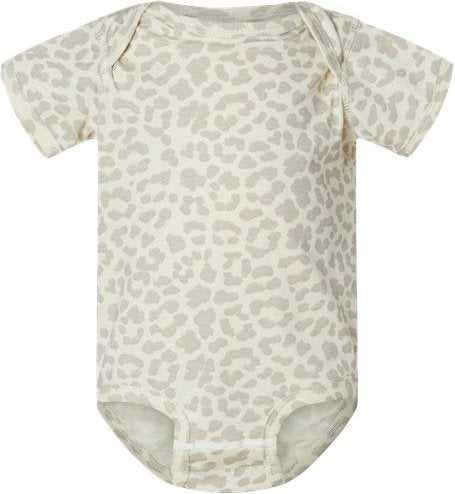 Rabbit Skins 4424 Infant Fine Jersey Bodysuit - Natural Leopard - HIT a Double - 1