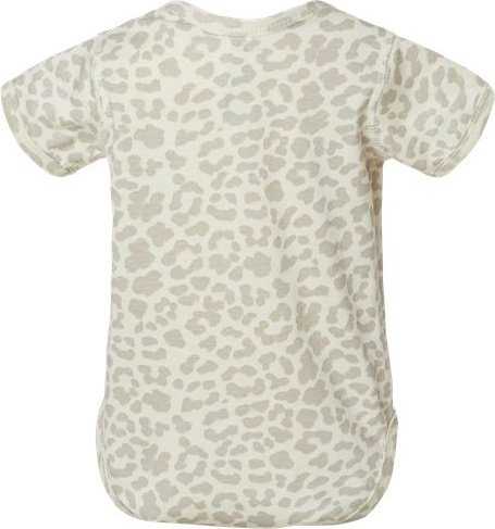 Rabbit Skins 4424 Infant Fine Jersey Bodysuit - Natural Leopard - HIT a Double - 2