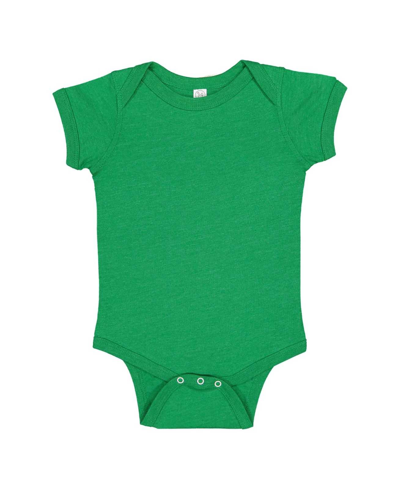 Rabbit Skins 4424 Infant Vintage Fine Jersey Bodysuit - Vintage Green - HIT a Double