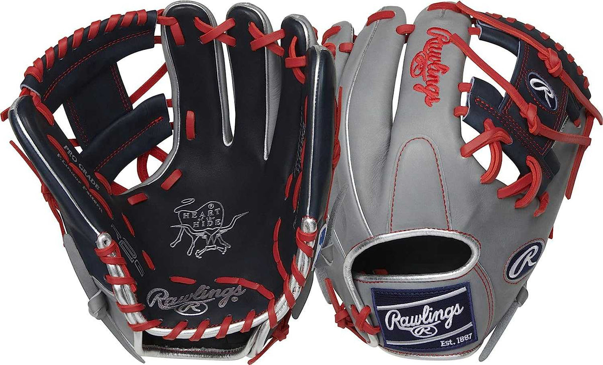 Rawlings 2022 Heart of the Hide R2G Lindor11.75&quot; Infield Glove PRORFL12N - Gray Black - HIT a Double - 3
