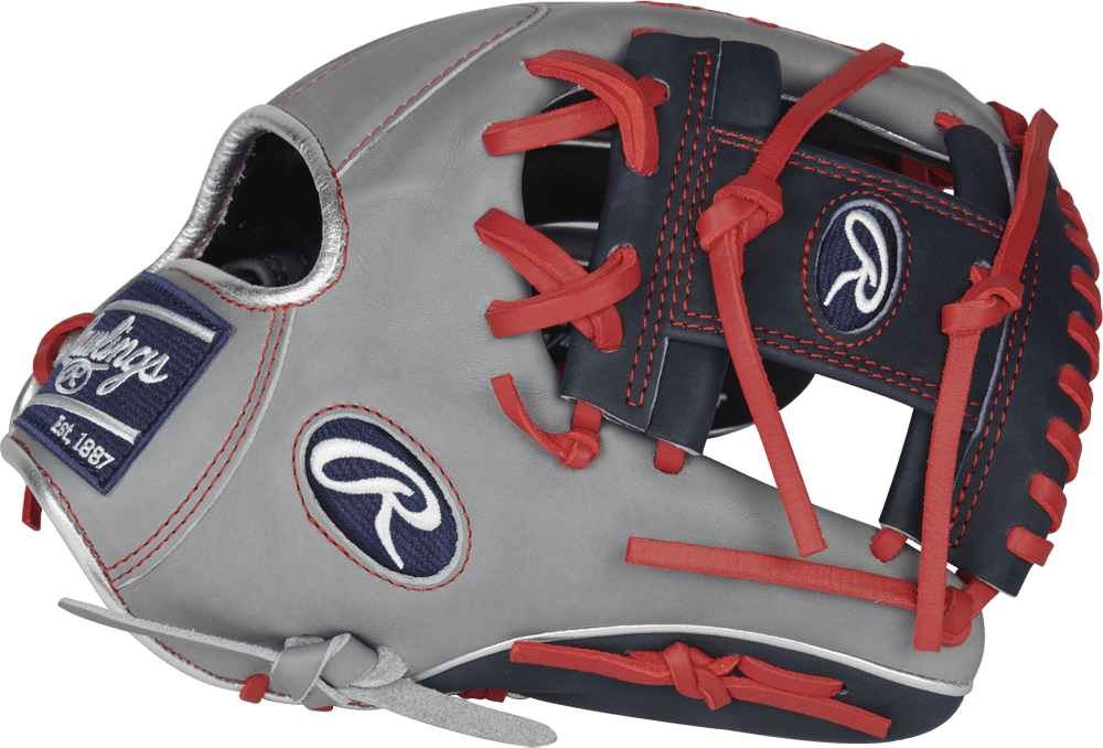 Rawlings 2022 Heart of the Hide R2G Lindor11.75&quot; Infield Glove PRORFL12N - Gray Black - HIT a Double - 4