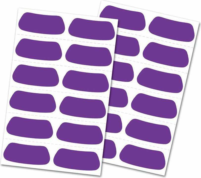 Rawlings Eye Black Stickers - Purple - HIT a Double - 1