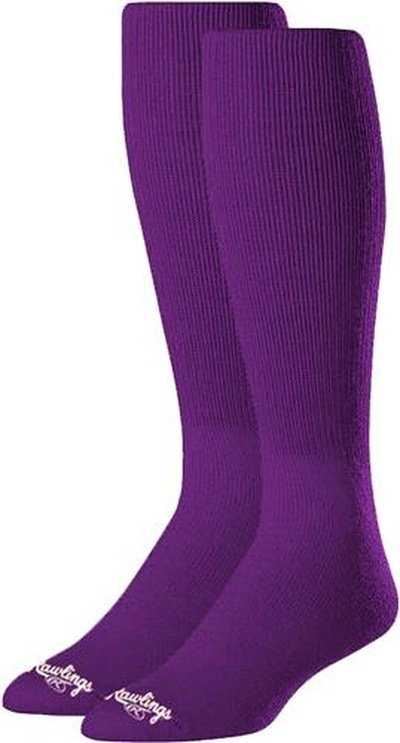 Rawlings Over-The-Calf Baseball Socks (2 Pair) - Purple - HIT a Double