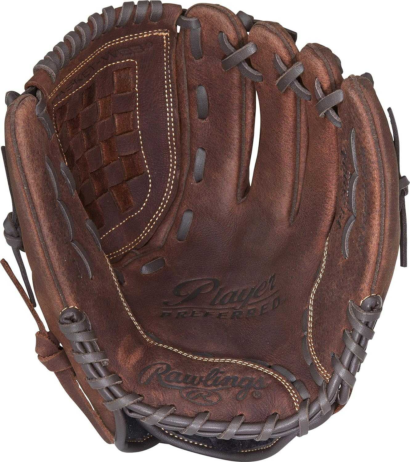 Rawlings Player Preferred P120BFL 12.00" Infield Pitcher Softball Glove - Dark Brown - HIT a Double