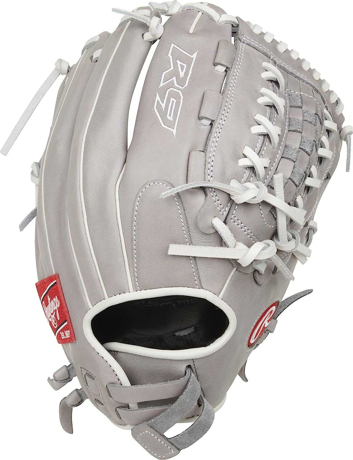 Rawlings R9 12.00&quot; Fastpitch Infield Pitcher Glove R9SB120-3G - Gray White - HIT a Double - 1