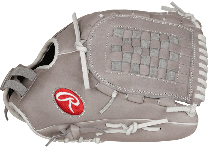 Rawlings R9 12.00&quot; Fastpitch Infield Pitcher Glove R9SB120FS-18G - Gray White - HIT a Double - 3