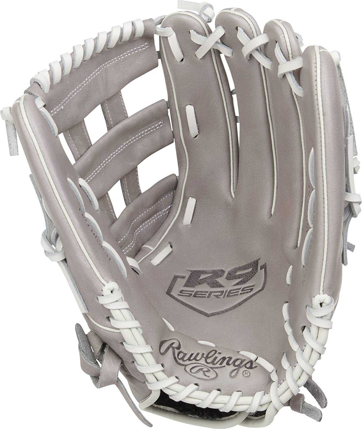 Rawlings R9 13.00&quot; Fastpitch Utility Glove R9SB130-6G - Gray White - HIT a Double - 2