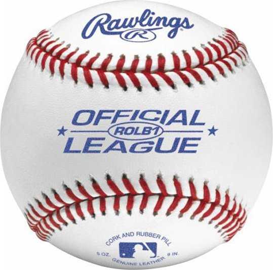Rawlings ROLB1 Official League Baseballs - 1 dozen - HIT a Double - 1