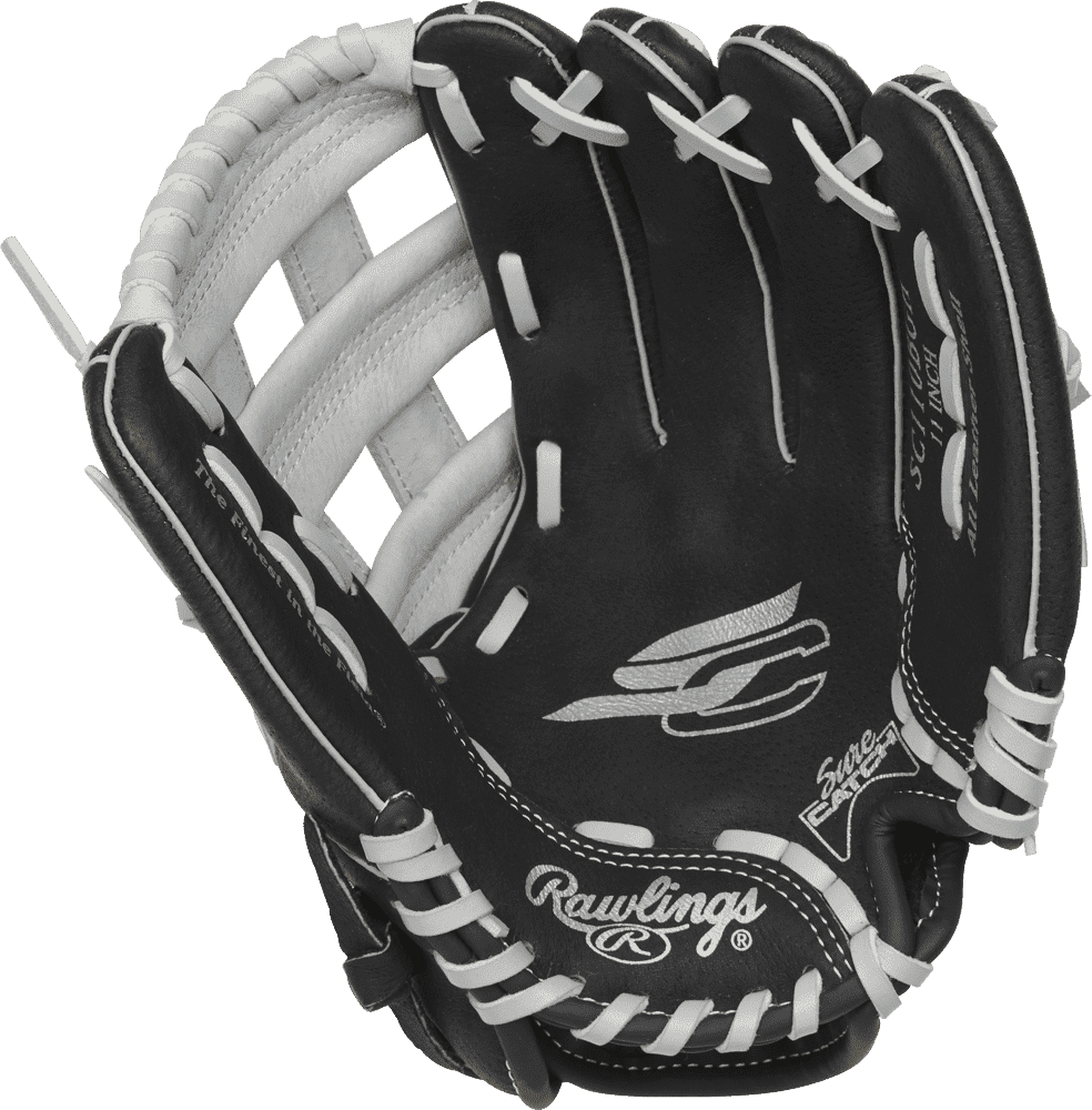 Rawlings Sure Catch 11.00" Youth Utility Glove SC110BGH - Black Gray - HIT a Double