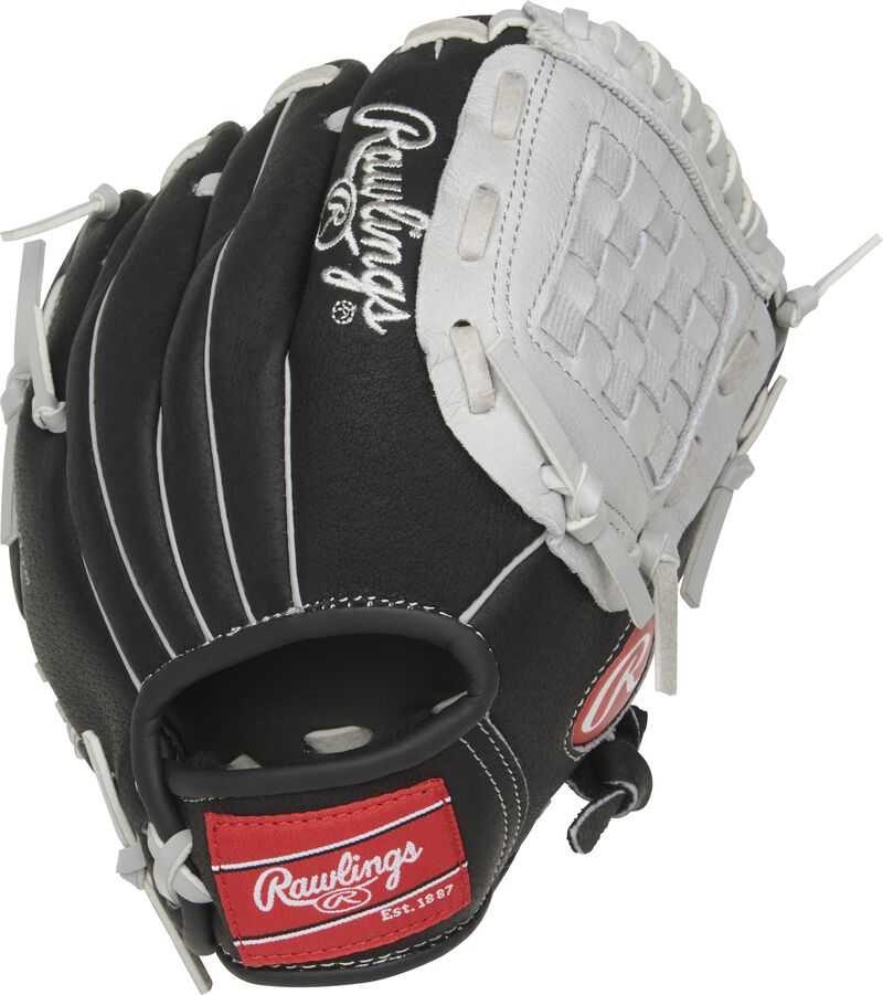 Rawlings Sure Catch 9.50" Youth Utility Glove SC950BGB - Black Gray - HIT a Double
