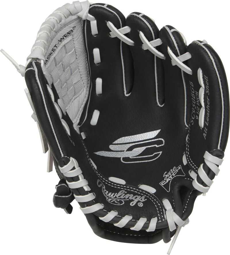 Rawlings Sure Catch 9.50&quot; Youth Utility Glove SC950BGB - Black Gray - HIT a Double