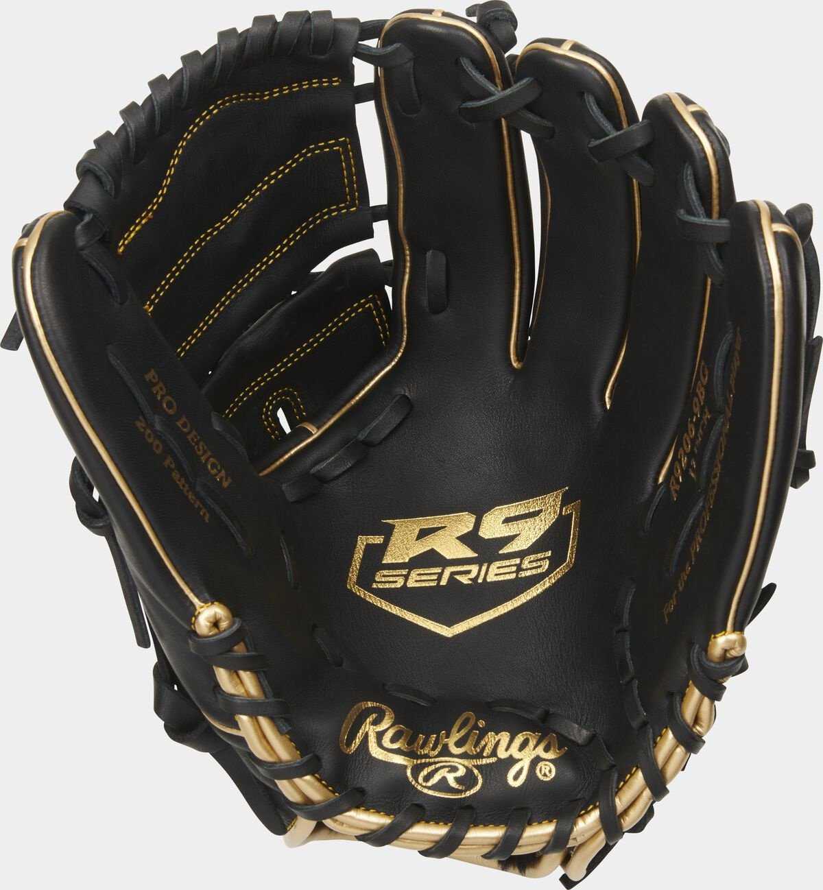 Rawlings 2021 R9 Series 12.00" Infield/Pitcher's Glove R9206-9BG - Black Gold - HIT a Double