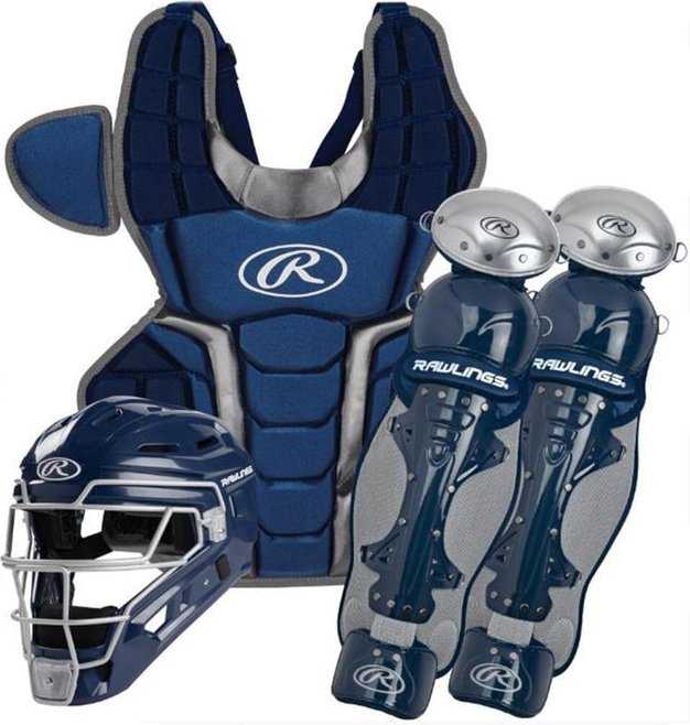 Rawlings 2022 Renegade 2.0 Intermediate Catcher&#39;s Set - Navy Silver - HIT a Double
