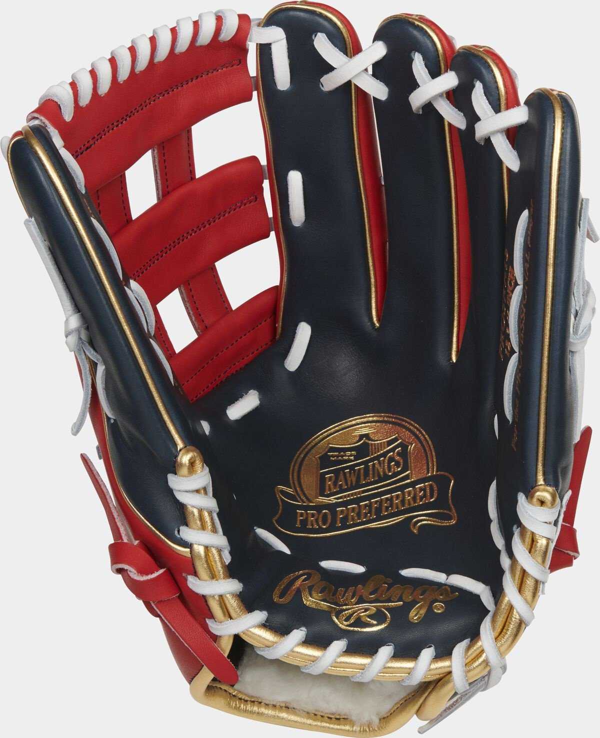 Rawlings 2022 Ronald Acuña Jr. Pro Preferred 12.75" Outfield Glove PROSRA13-RH - Cardinal White - HIT a Double