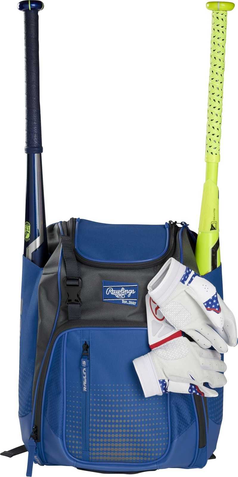 Rawlings Franchise Backpack - Royal - HIT a Double - 3