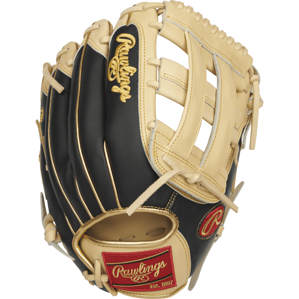 Rawlings Heart of the Hide R2G ContoUR 12.50&quot; Outfield Glove PROR3028U-6C - Blonde Black - HIT a Double - 1