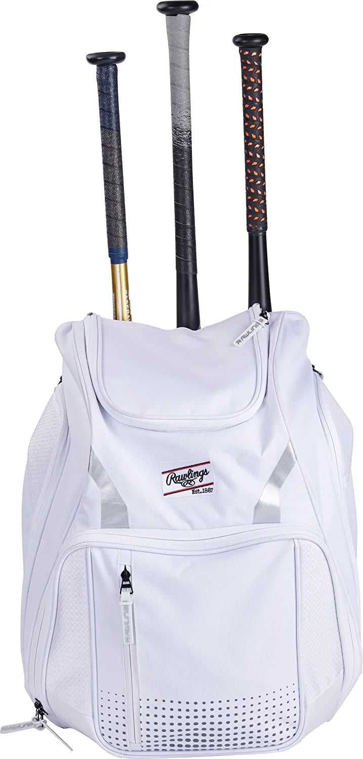 Rawlings Legion Backpack - White - HIT a Double