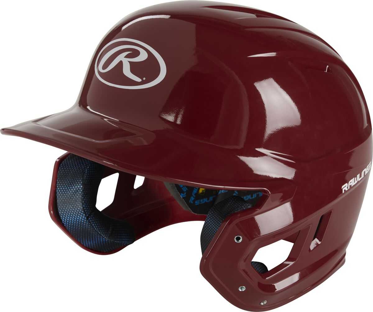 Rawlings Mach Gloss Color Batting Helmet - Cardinal - HIT A Double