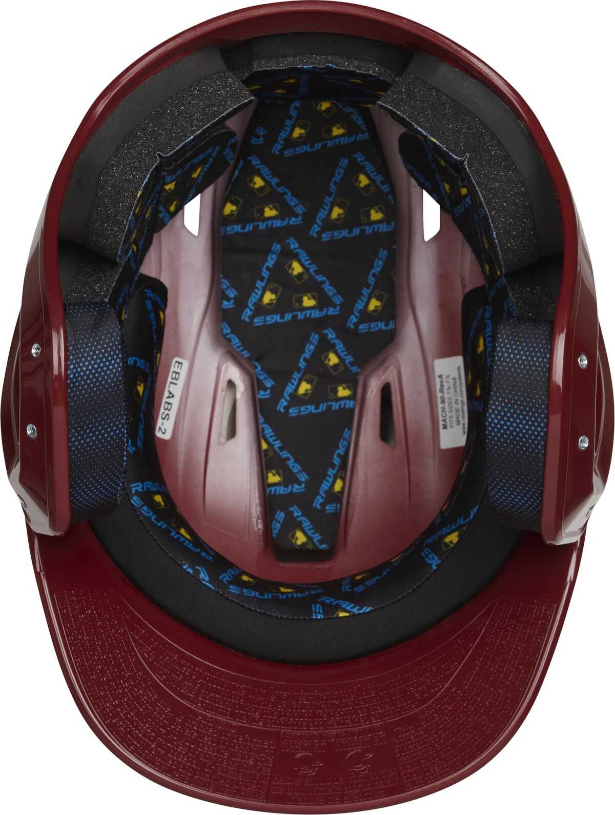 Rawlings Mach Gloss Color Batting Helmet - Cardinal - HIT A Double
