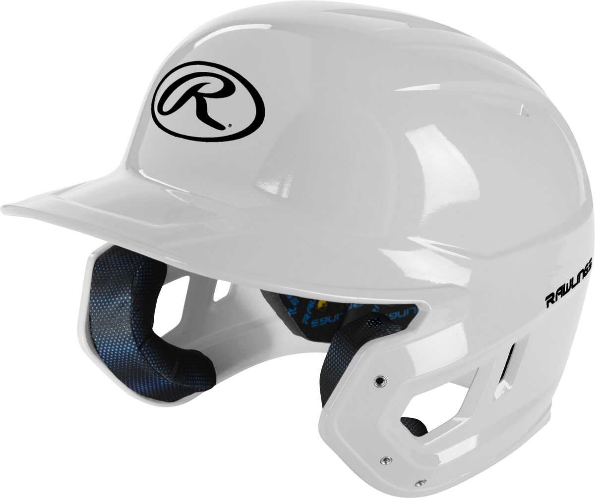 Rawlings Mach Gloss Color Batting Helmet - White - HIT A Double