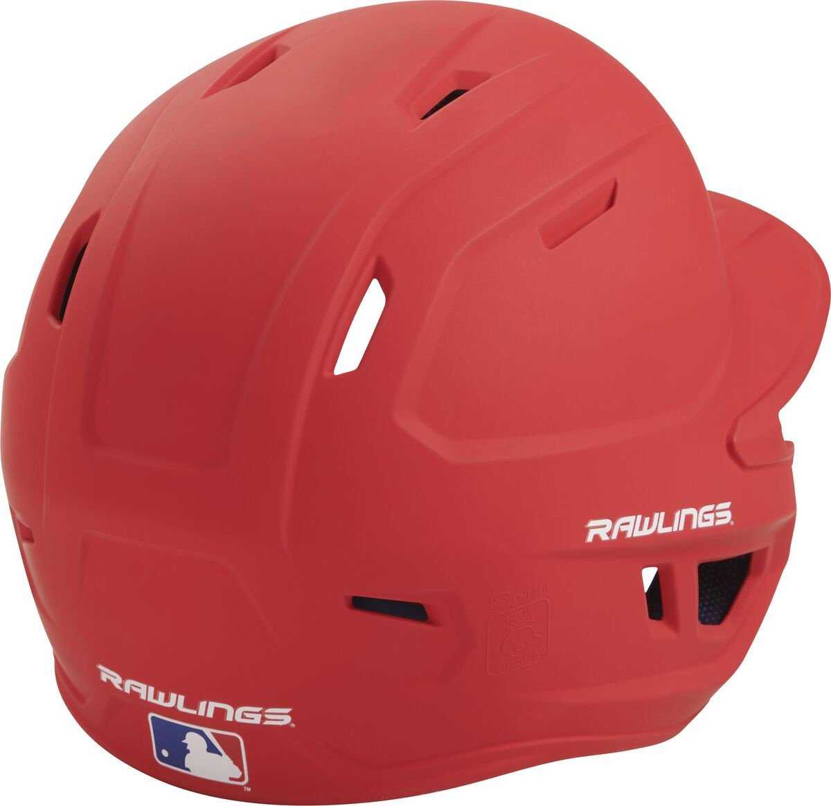Rawlings Mach Matte Color Batting Helmet - Scarlet Red - HIT A Double