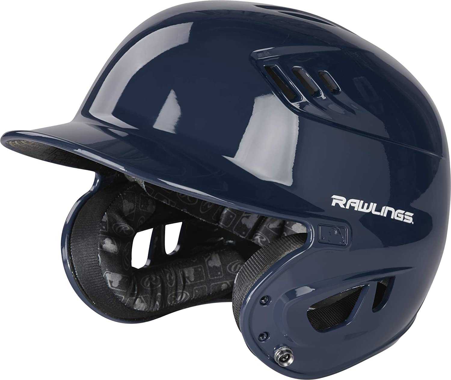 Rawlings R16 Velo Gloss Color Batting Helmet - Navy - HIT a Double