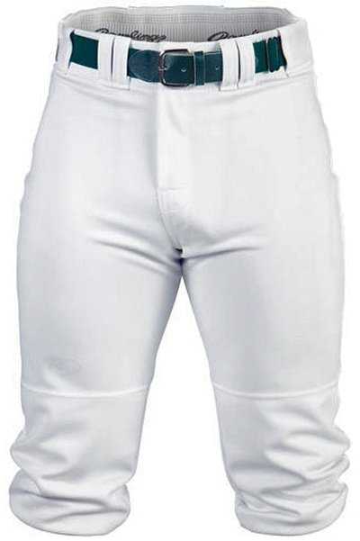 Rawlings Premium Knee-High Knicker Baseball Pant - White - HIT a Double - 1