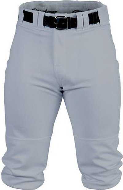 Rawlings Premium Knee-High Youth Knicker Baseball Pant - Gray - HIT a Double - 1