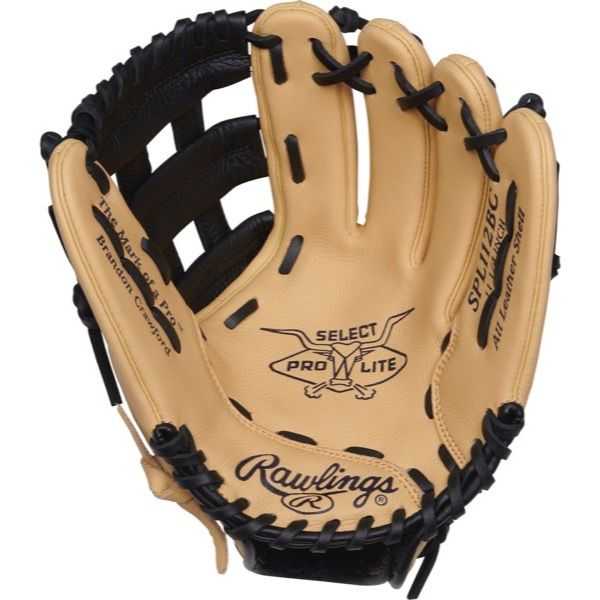 Rawlings Select Pro Lite 11.25&quot; Brandon Crawford Infield Glove SPL112BC - Blonde Black - HIT a Double - 2