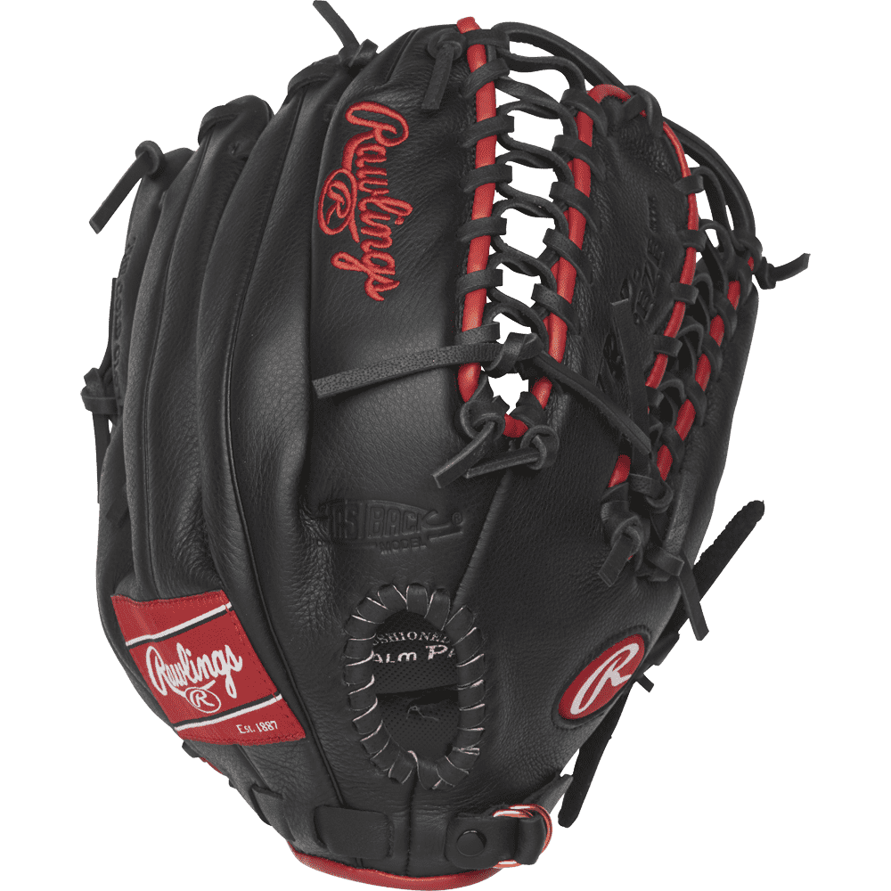 Rawlings Select Pro Lite 12.25" Mike Trout Outfield Glove SPL1225MT - Black Red - HIT a Double - 1