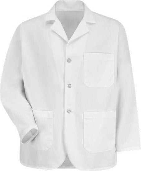 Red Kap 4010 North Collar Lapel Counter Coat - White - HIT a Double - 1