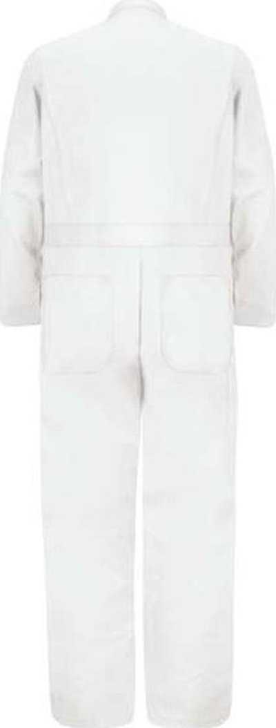 Red Kap CC16EXT Button-Front Cotton Coverall Additional Sizes - White - HIT a Double - 2