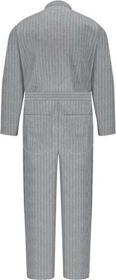 Red Kap CC16L Button-Front Cotton Coverall Long Sizes - Fisher Herringbone - HIT a Double - 2