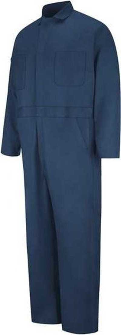 Red Kap CC16L Button-Front Cotton Coverall Long Sizes - Navy - HIT a Double - 1
