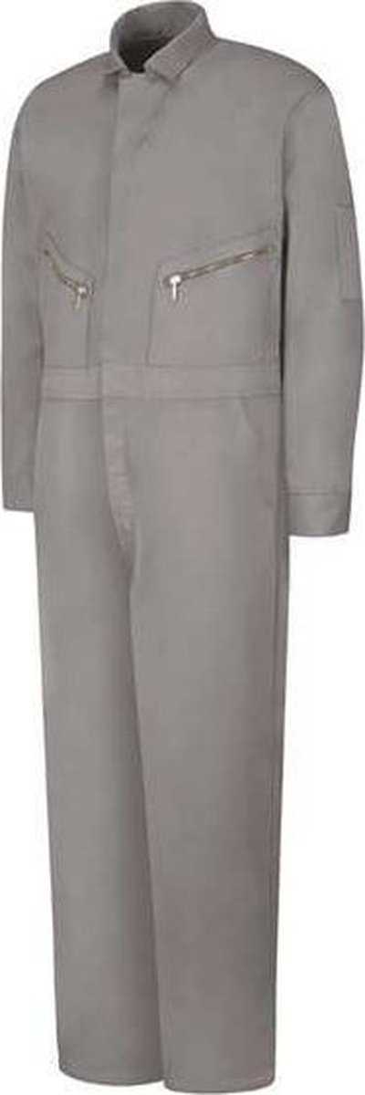 Red Kap CC18L Zip-Front Cotton Coverall Long Sizes - Gray - HIT a Double - 1