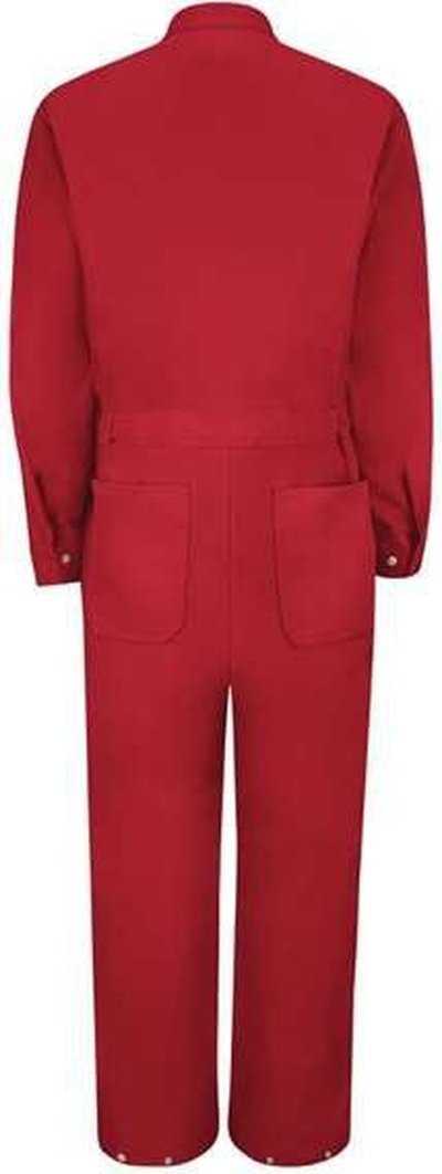 Red Kap CC18L Zip-Front Cotton Coverall Long Sizes - Red - HIT a Double - 2