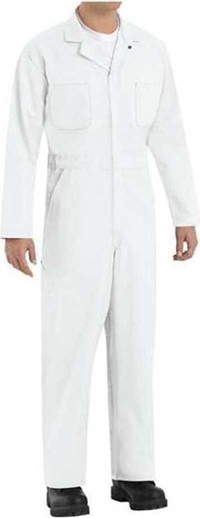 Red Kap CT10L Twill Action Back Coverall Long Sizes - White - HIT a Double - 1