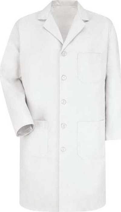 Red Kap KP14EXT Button Front Lab Coat Extended Sizes - White - HIT a Double - 1