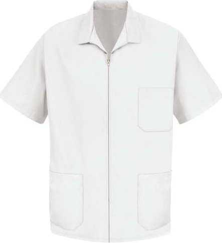 Red Kap KP44 Zip-Front Smock - White - HIT a Double - 1