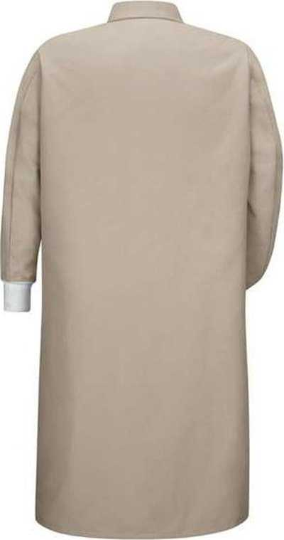 Red Kap KS60 Gripper-Front Pocketless Butcher Coat With Knit Cuffs - Tan - HIT a Double - 2