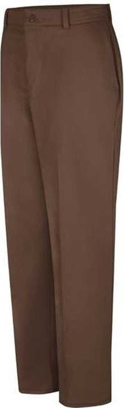 Red Kap PC20 Wrinkle-Resistant Cotton Work Pants - Brown - Unhemmed - HIT a Double - 1