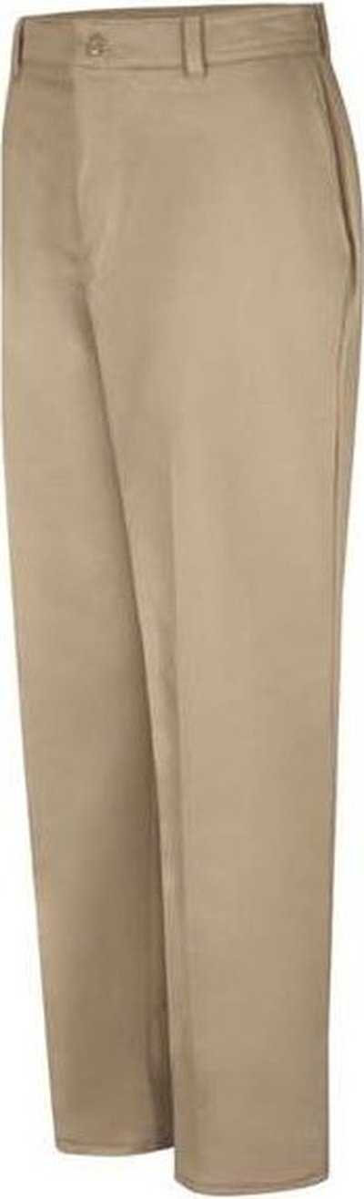 Red Kap PC20 Wrinkle-Resistant Cotton Work Pants - Khaki - Unhemmed - HIT a Double - 1