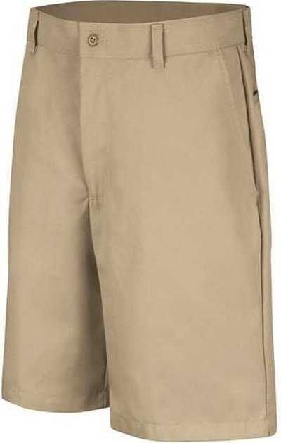 Red Kap PC26 Cotton Casual Plain Front Shorts - Khaki - HIT a Double - 1